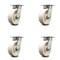 Service Caster 6 Inch Kingpinless Nylon Wheel Swivel Top Plate Caster, 4PK SCC-KP30S620-NYR-4 - alternate 1